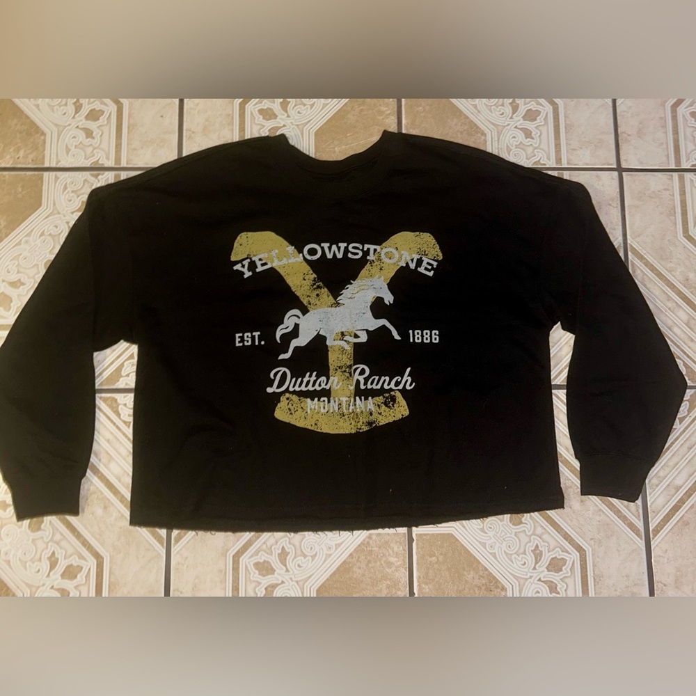 Yellowstone Dutton Ranch Black Sweater